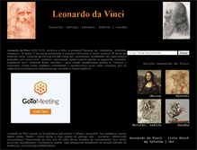 Tablet Screenshot of leonardo-da-vinci.pl